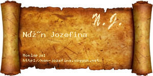 Nán Jozefina névjegykártya